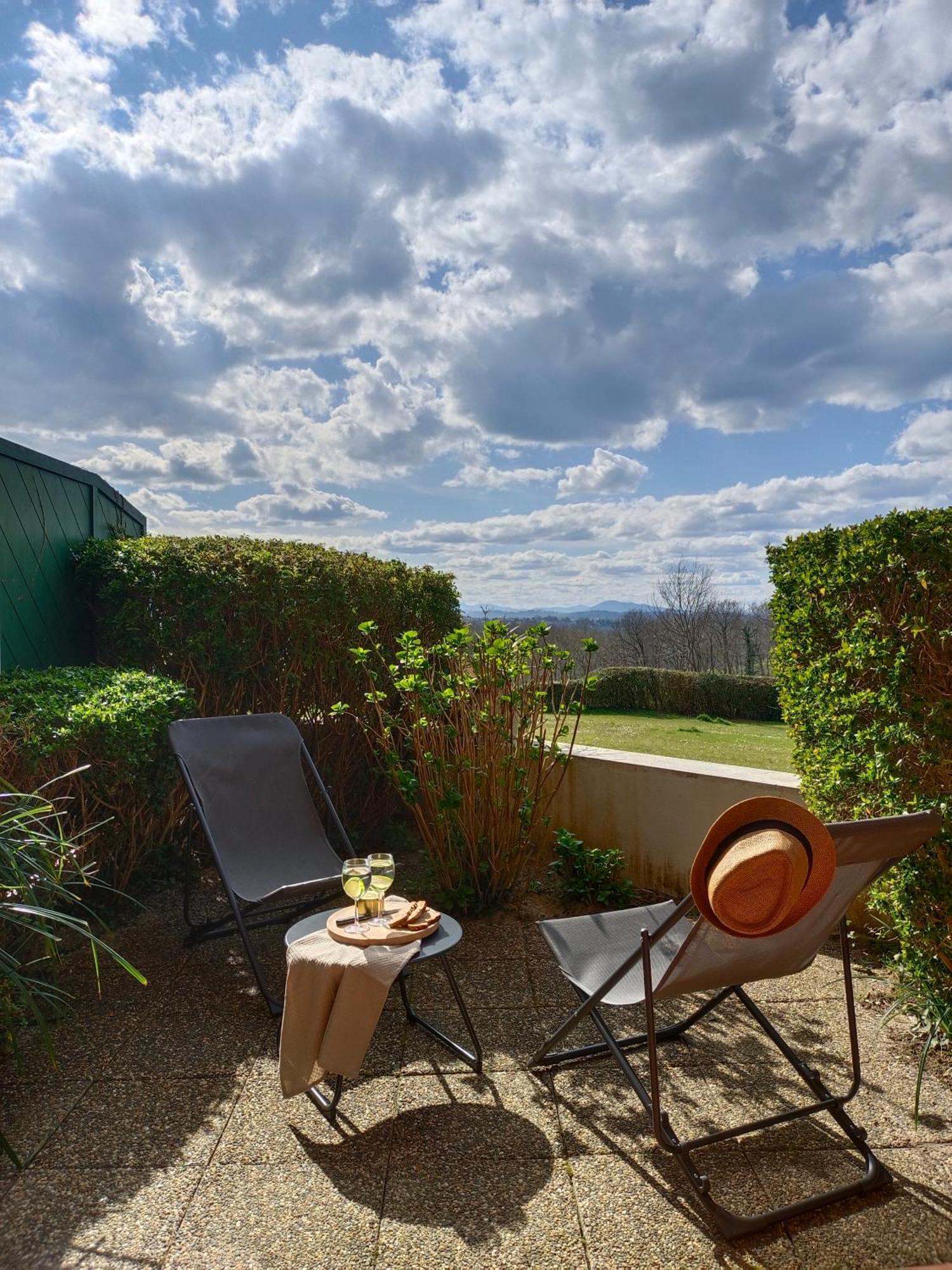 T1 Bis Avec Piscine Vue Golf Et Montagnes Apartment อาร์กองส์ ภายนอก รูปภาพ