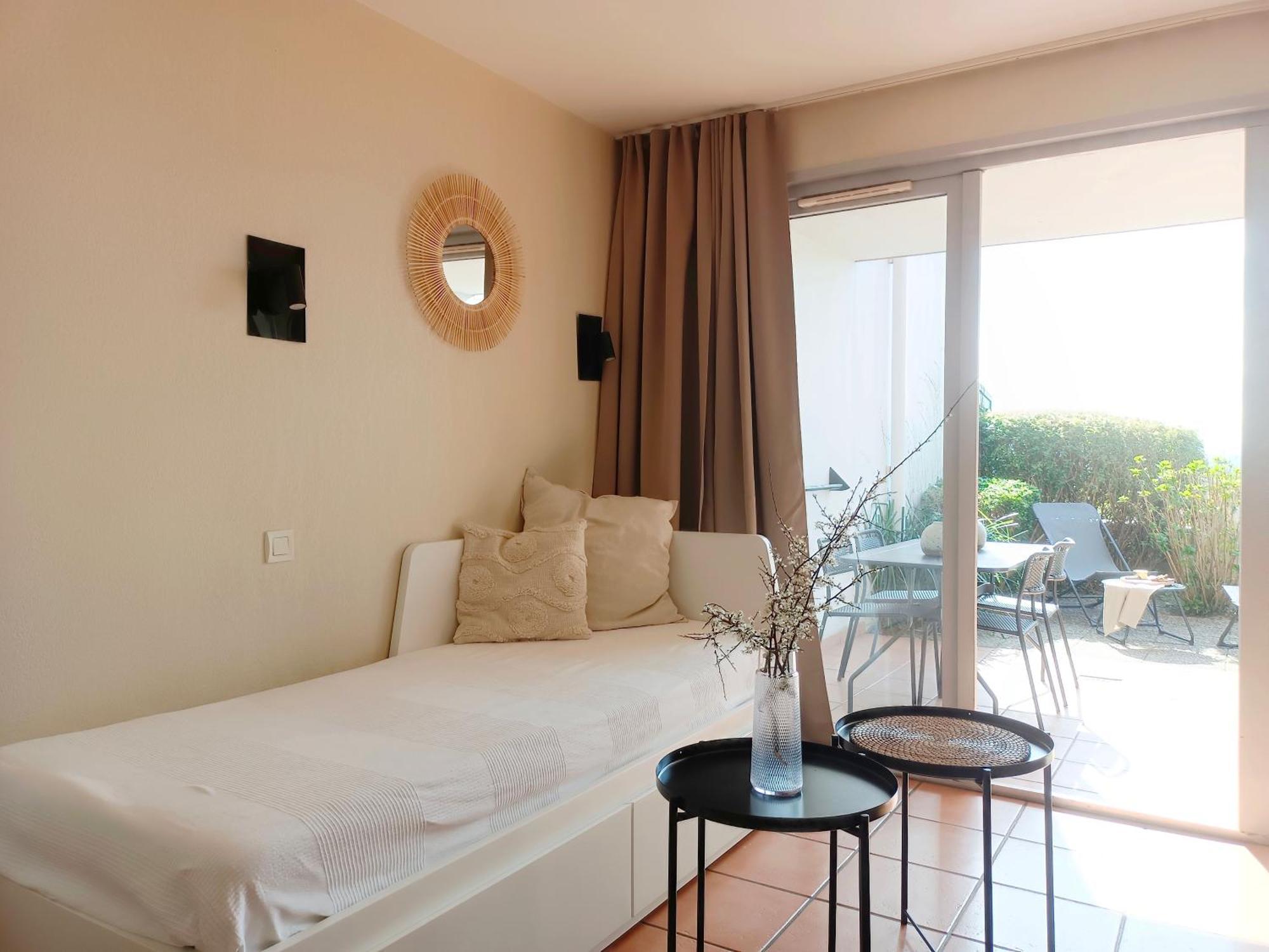 T1 Bis Avec Piscine Vue Golf Et Montagnes Apartment อาร์กองส์ ภายนอก รูปภาพ